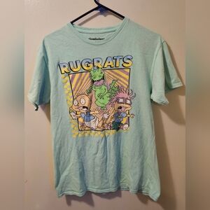 Nickelodeon Rugrats T-shirt Teal Blue Size M